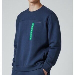 Spyder Men’s Heather Navy Fleece Crew Neck Sweatshirt XL Pockets NEW